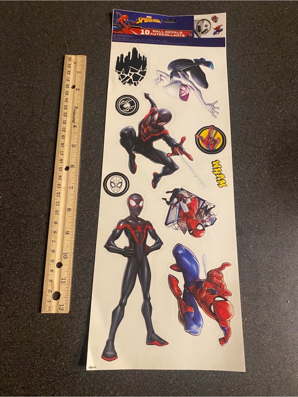Spider-Man Wall Decal Sheet - Red, Black, Blue